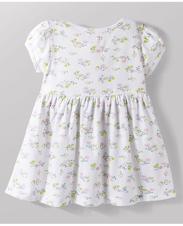 Babyhug 100% Cotton Half Sleeve Frocks with Bloomer/Short Multi age 6-9M