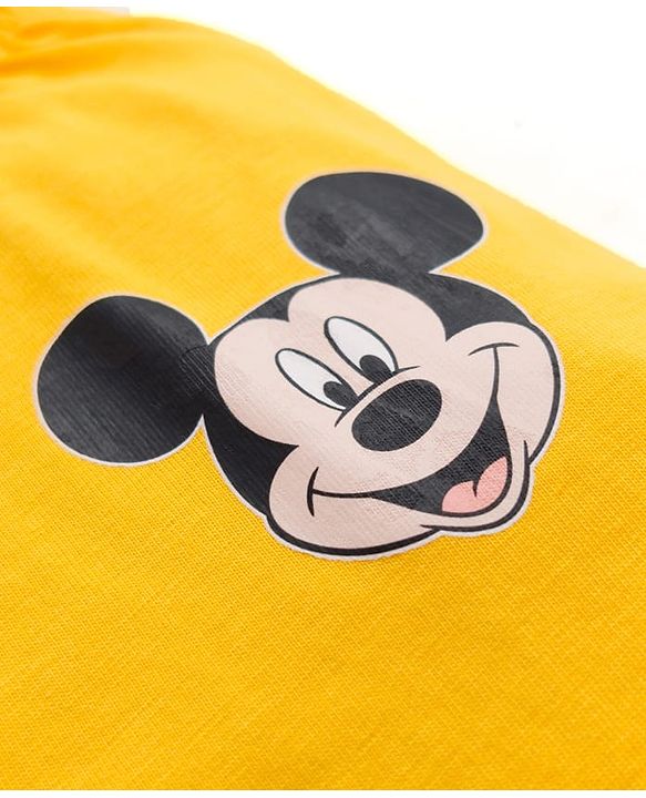 Babyhug Disney Single Jersey Knit Full Sleeves T-Shirt & Pyjama Co-ord Night Suits With Mickey Mouse Graphics Pack of 2 - Multicolor