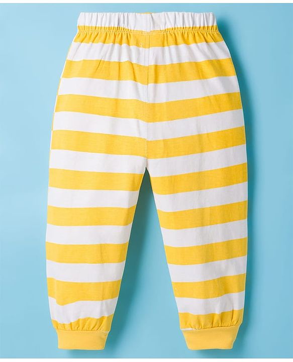 Babyhug Disney Single Jersey Knit Full Sleeves T-Shirt & Pyjama Night Suit With Winnie The Pooh Graphics - Multicolor