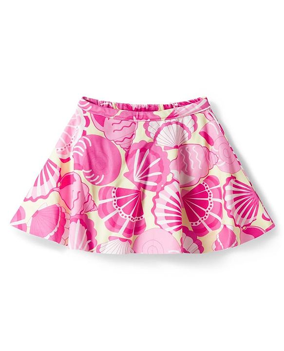Babyhug Water Repellent Sleeveless Two Piece Swimsuit With Sea Animal Print - Pink