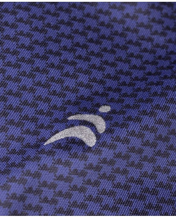 Pine Active Knit Half Sleeves England Printed T-Shirt - Navy Blue