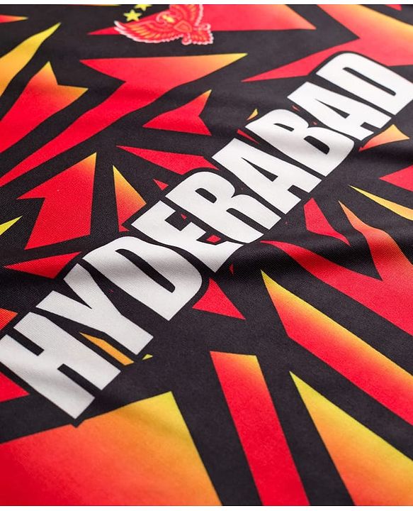 Pine Active Knit Half Sleeves Hyderabad IPL Jersey T-Shirt - Orange