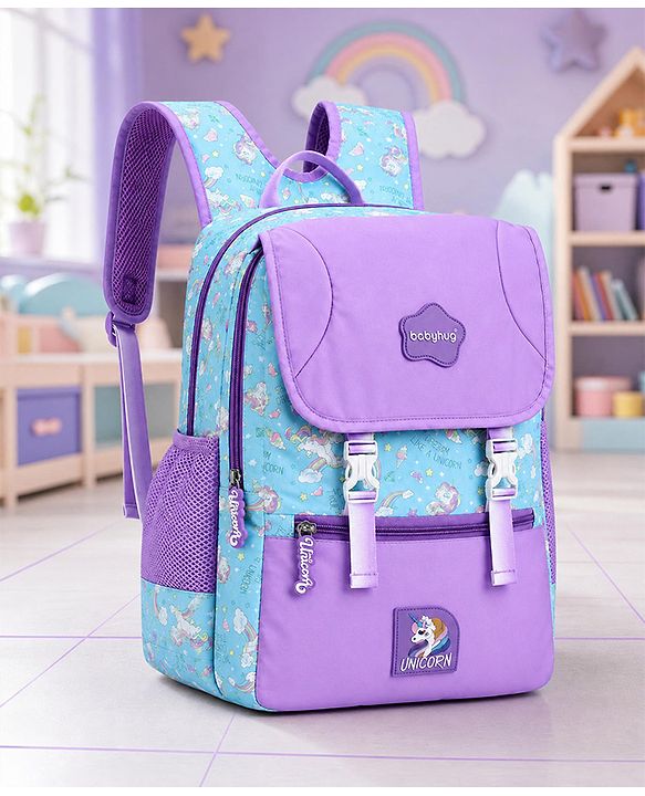 Babyhug 16 Inches Dino Theme Snappy Backpack | 2 Main Compartments, 2 Front Pockets, 2 Side Bottle Pockets | Water Resistant | Durable Zippers | For School, Travel & Outdoors | Green Black
