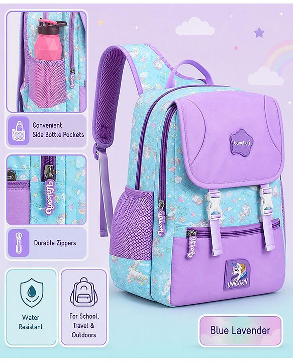 Babyhug 16 Inches Dino Theme Snappy Backpack | 2 Main Compartments, 2 Front Pockets, 2 Side Bottle Pockets | Water Resistant | Durable Zippers | For School, Travel & Outdoors | Green Black