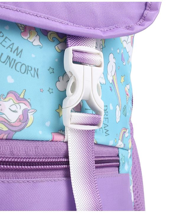 Babyhug 16 Inches Dino Theme Snappy Backpack | 2 Main Compartments, 2 Front Pockets, 2 Side Bottle Pockets | Water Resistant | Durable Zippers | For School, Travel & Outdoors | Green Black