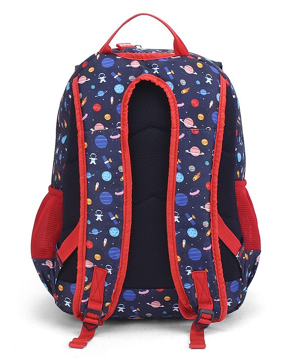 Babyhug 16 Inches Dino Theme Snappy Backpack | 2 Main Compartments, 2 Front Pockets, 2 Side Bottle Pockets | Water Resistant | Durable Zippers | For School, Travel & Outdoors | Green Black