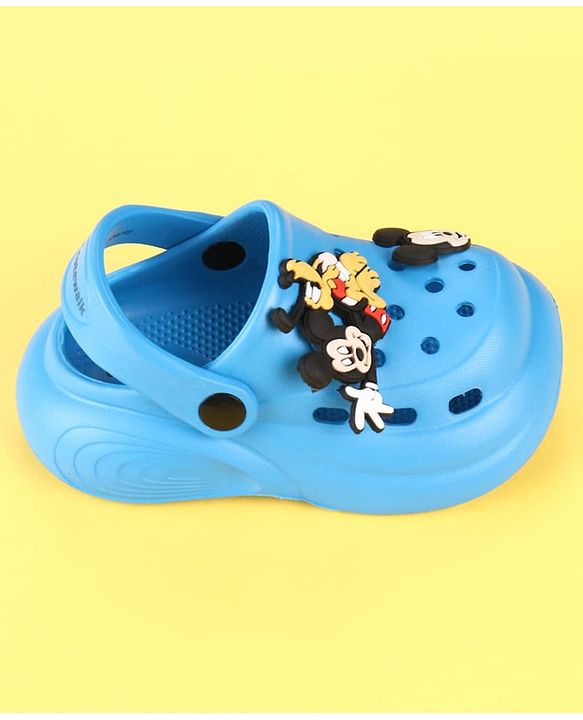 Cute Walk by Babyhug Disney Clogs with Mickey Mouse Applique - Blue