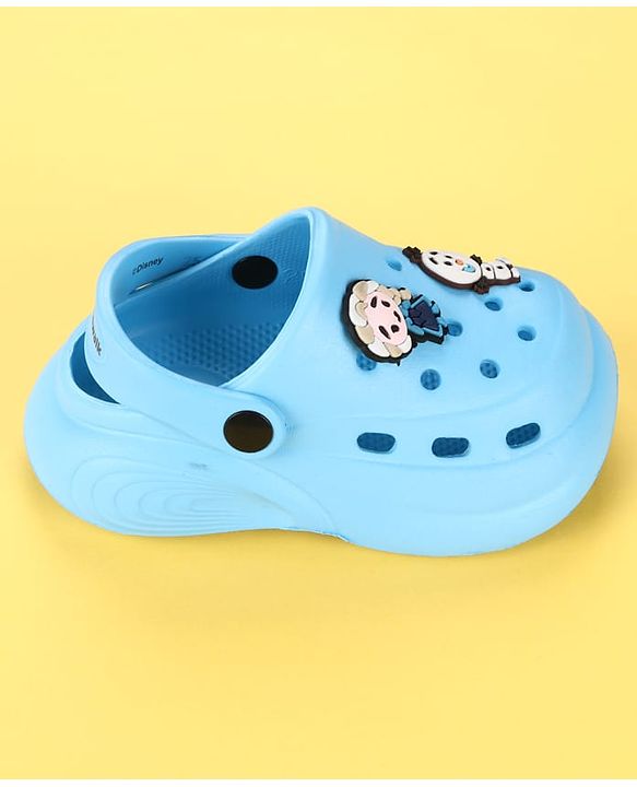 Cute Walk by Babyhug Disney  Back Strap Clogs With Elsa Applique - Light Blue