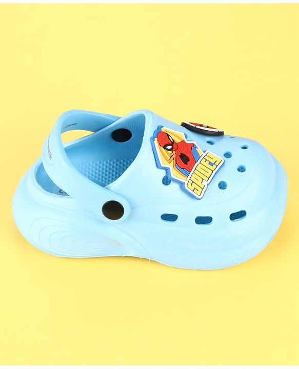 Cute Walk by Babyhug Marvel Clogs with Spider-Man Applique - Blue