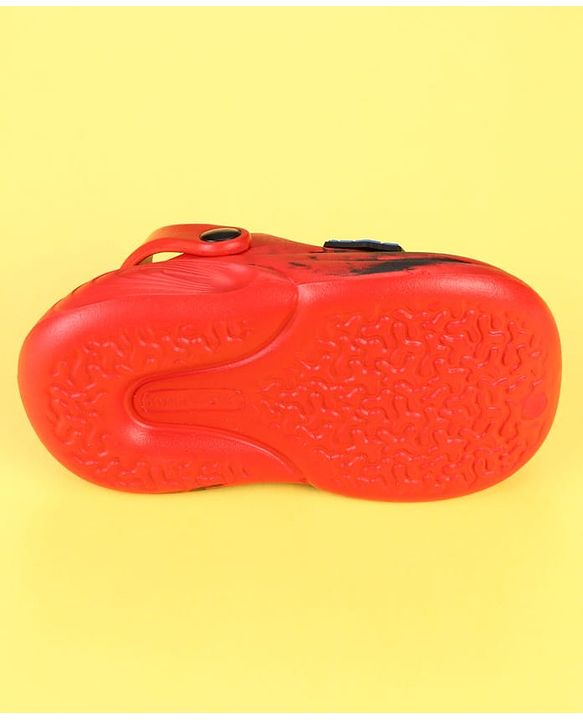 Cute Walk by Babyhug Marvel Clogs with Spider-Man Applique - Red