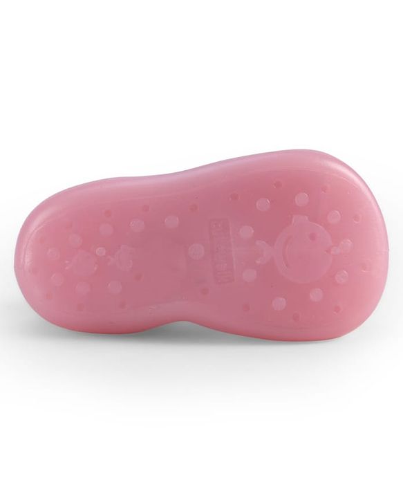 Cute Walk by Babyhug Slip On Sock Shoes With Applique - Pink