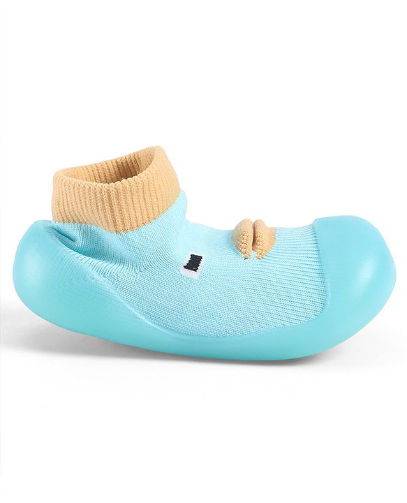 Cute Walk by Babyhug Slip On Sock Shoes With Applique - Pink