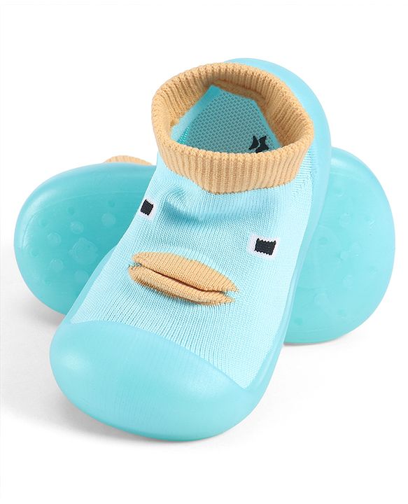 Cute Walk by Babyhug Slip On Sock Shoes With Applique - Pink