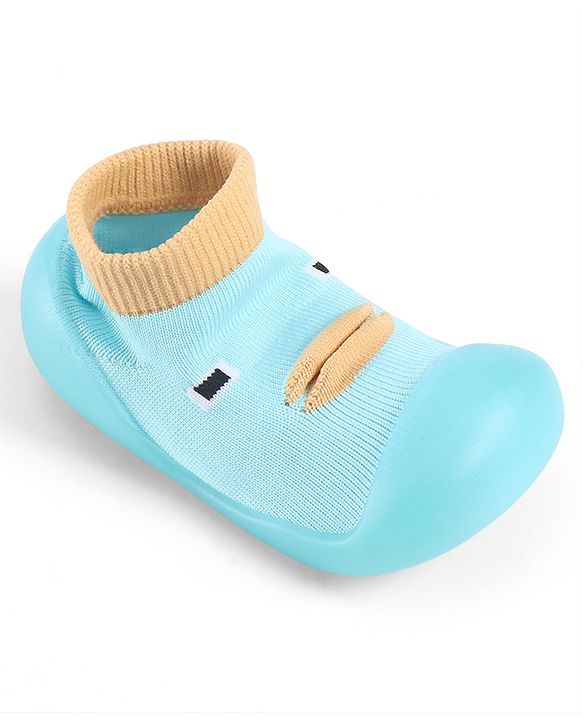 Cute Walk by Babyhug Slip On Sock Shoes With Applique - Pink