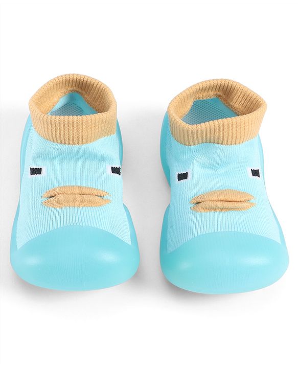 Cute Walk by Babyhug Slip On Sock Shoes With Applique - Pink