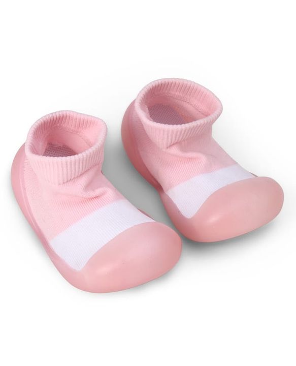 Cute Walk by Babyhug Slip On Socks Shoes - Pink