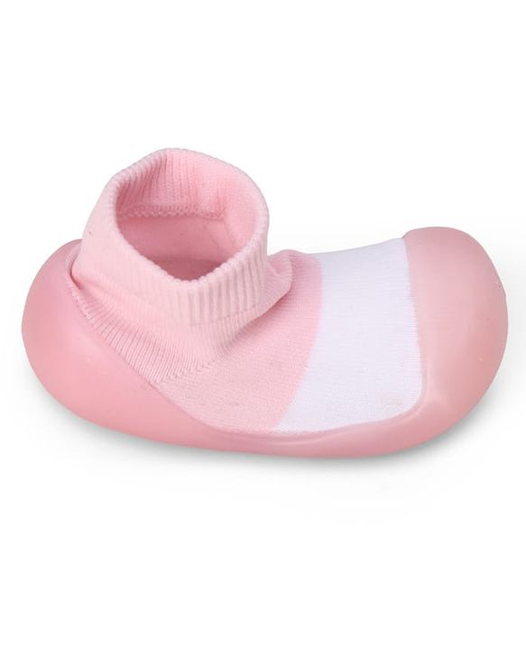 Cute Walk by Babyhug Slip On Socks Shoes - Pink