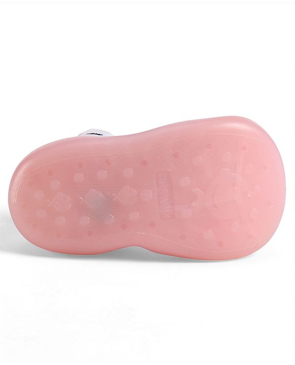 Cute Walk by Babyhug Slip On Sock Shoes - Pink