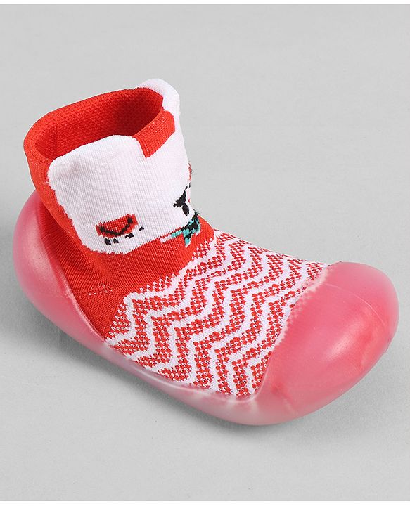 Cute Walk by Babyhug Slip On Sock Shoes - Pink