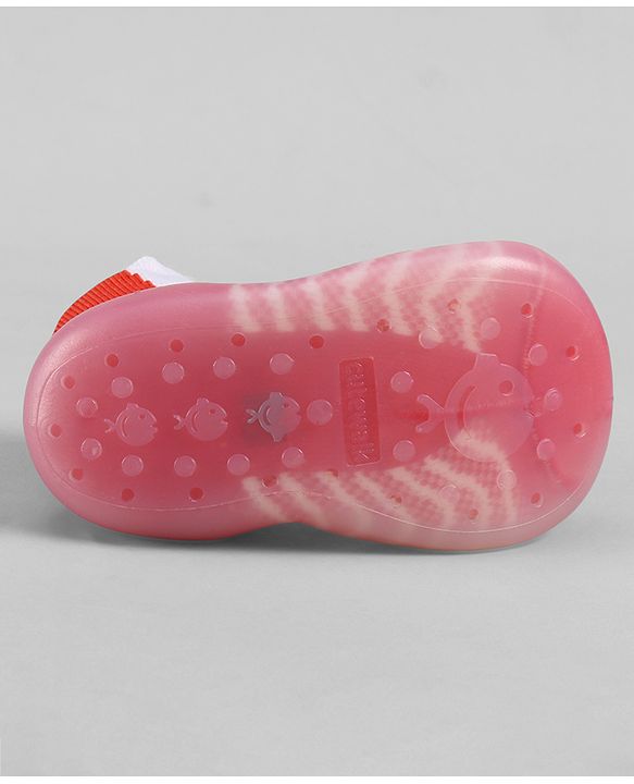 Cute Walk by Babyhug Slip On Sock Shoes - Pink
