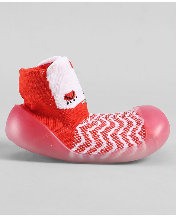 Cute Walk by Babyhug Slip On Sock Shoes - Pink