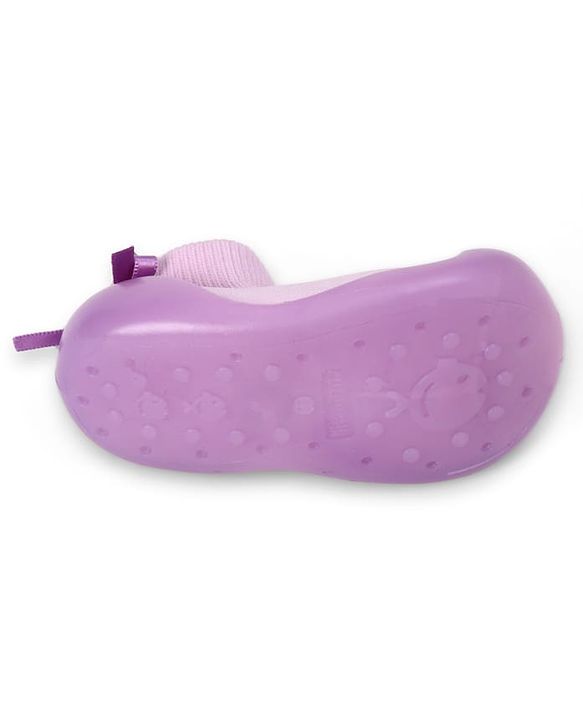 Cute Walk by Babyhug Slip On  Solid Socks Shoes - Purple