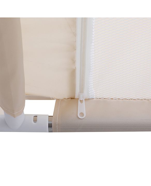 Babyhug Playpen & Play Yard  Khaki| 150 x 180 cm Large Play Area| Zipper Door & Toy Pouch| Foldable Indoor & Outdoor Playpen| Safe & Sturdy| for 05 Years Boys & Girls| Easy to Assemble