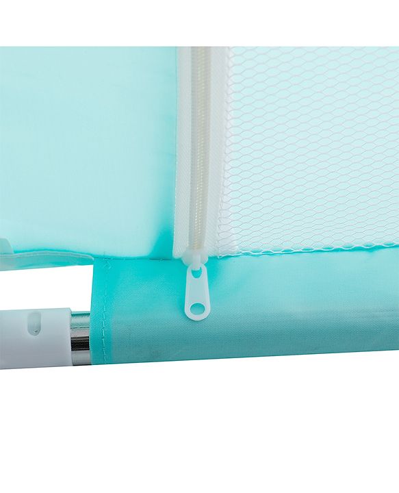 Babyhug Smart Portable Playpen with Safety Lock & Play Fence  Light Blue| Spacious Baby Play Area| Foldable Panels| Indoor & Outdoor Use| Easy to Assemble| Safe Play Zone for Babies & Toddlers