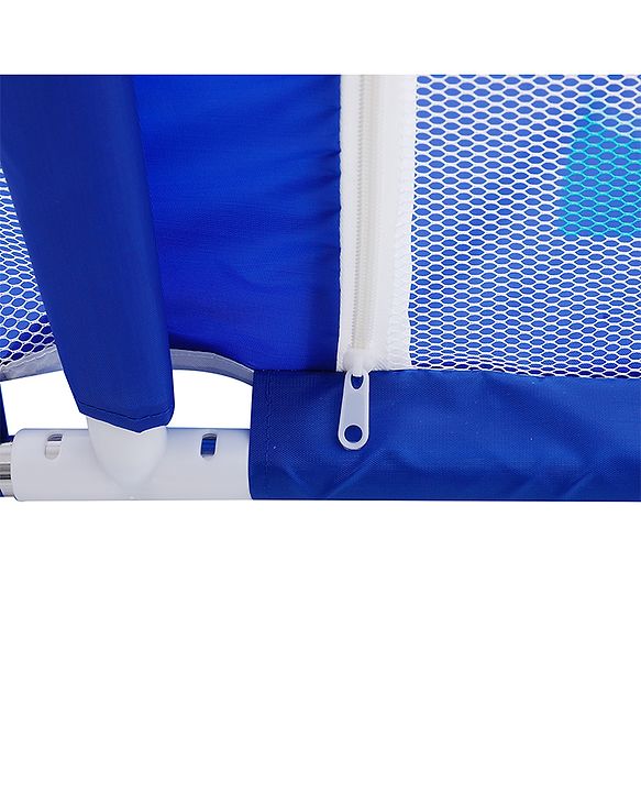Babyhug Smart Portable Playpen with Safety Lock & Play Fence  Dark Blue| Spacious Baby Play Area| Foldable Panels| Indoor & Outdoor Use| Easy to Assemble| Safe Play Zone for Babies & Toddlers