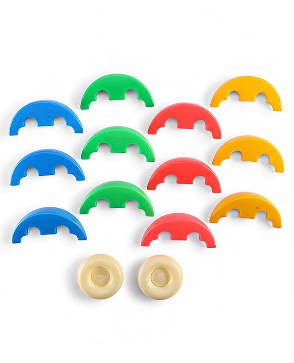 Babyhug Activity Exercise & Fitness Ball for Kids| 12 Activity Fixtures & 2 Rings| DIY Assembly Toy| Learning & Educational Puzzle Ball| Logical Thinking & Brain Development| BIS Certified