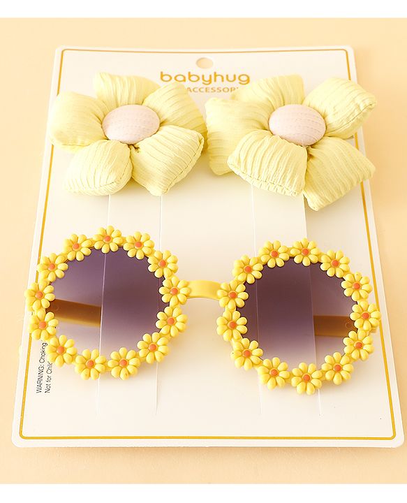 Babyhug Free Size Hair Accessories Combo Sets - Purple.