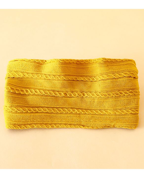 Babyhug Free Size Headbands with Bow Applique - Yelow