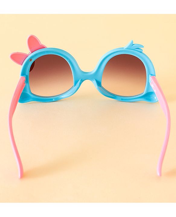 Babyhug Free Size Headband With Bow Applique & Sunglasses - Blue