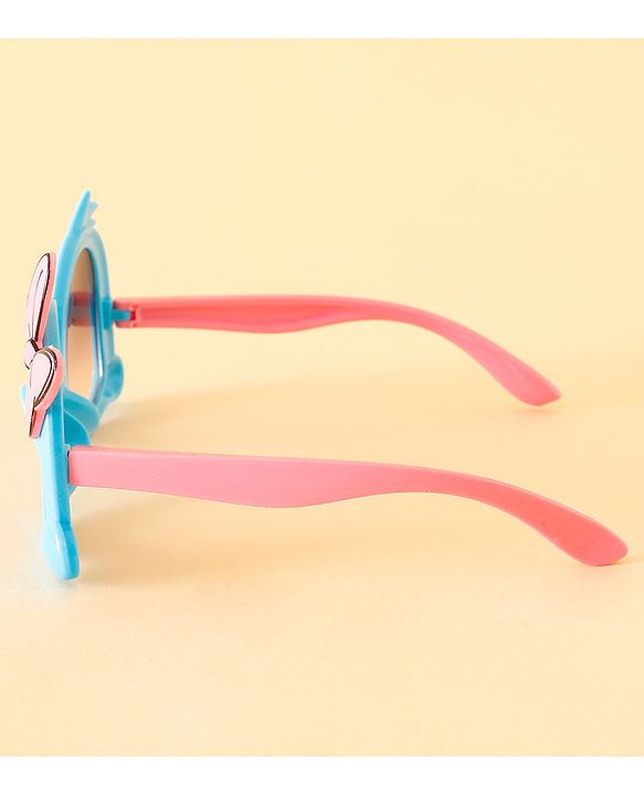 Babyhug Free Size Headband With Bow Applique & Sunglasses - Blue