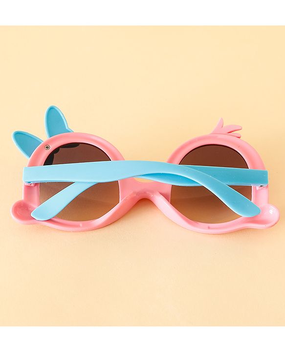 Babyhug Free Size Headband With Bow Applique & Sunglasses - Blue