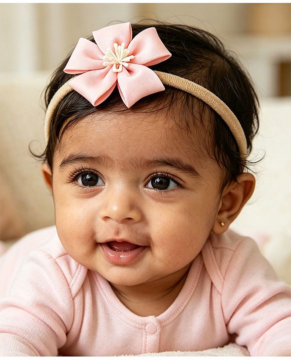 Babyhug Free Size Headbands Free Size For Girls - Pink