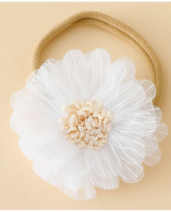 Babyhug Headband with Floral Applique Pack of 3 Free Size - Multicolor