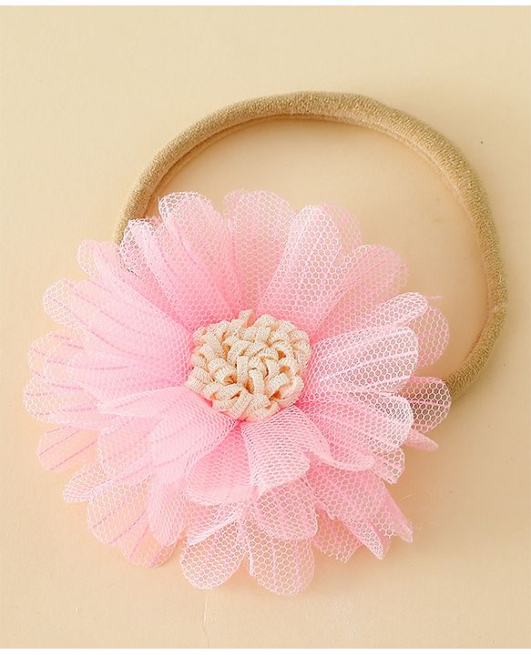 Babyhug Headband with Floral Applique Pack of 3 Free Size - Multicolor
