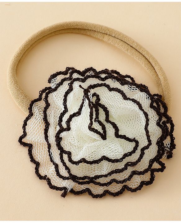 Babyhug Headband with Floral Applique Pack of 3 Free Size - Multicolor