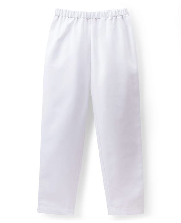 Babyhug Georgette Woven Full Sleeves Kurta Pajama Set with Embroidery - Green