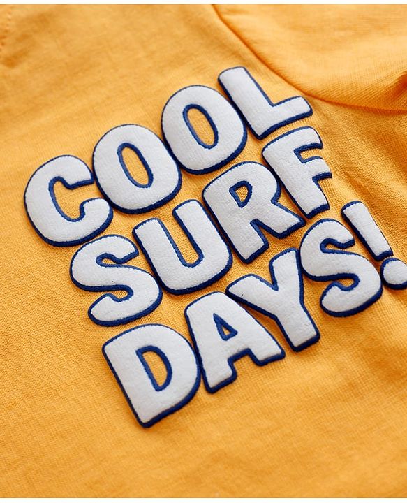Babyhug Cotton Knit Half Sleeves T-Shirts With Beach Theme Print Pack of 3 - Multicolor