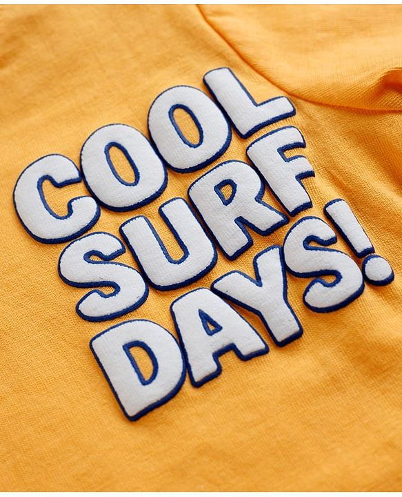 Babyhug Cotton Knit Half Sleeves T-Shirts With Beach Theme Print Pack of 3 - Multicolor