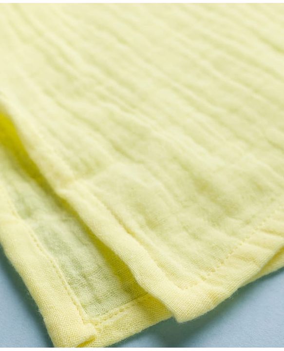 Babyhug 100% Cotton Woven Full Sleeves Goss Solid Kurta & Pyjama Set - Yellow