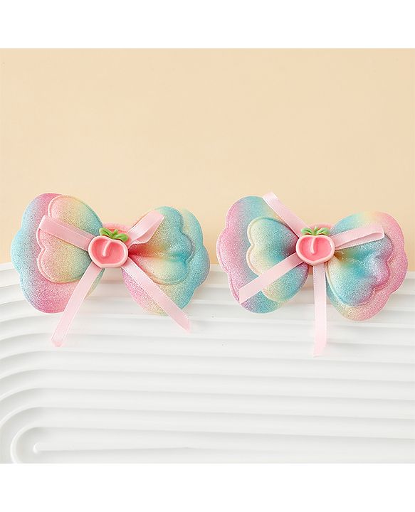 Babyhug Free Size Bow Hair Rubber Band Pack of 2 - Multicolor