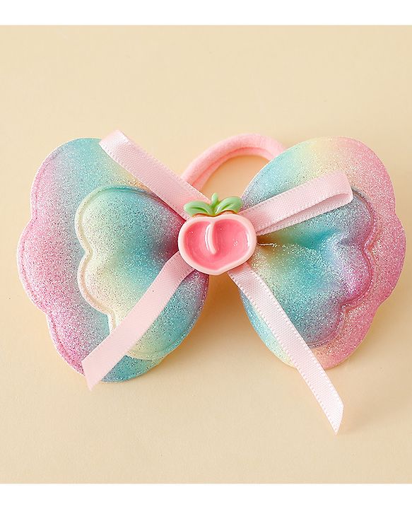 Babyhug Free Size Bow Hair Rubber Band Pack of 2 - Multicolor