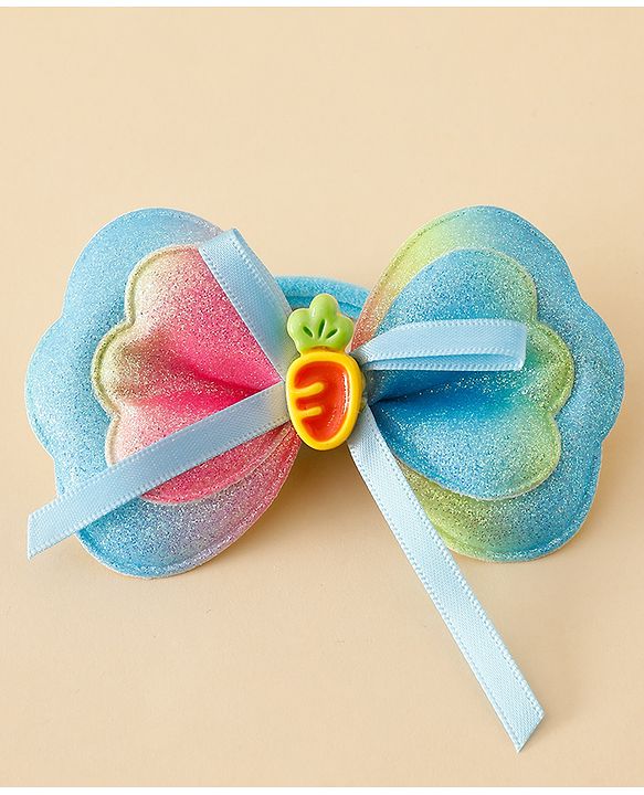Babyhug Free Size Bow Hair Rubber Band Pack of 2- Multicolor