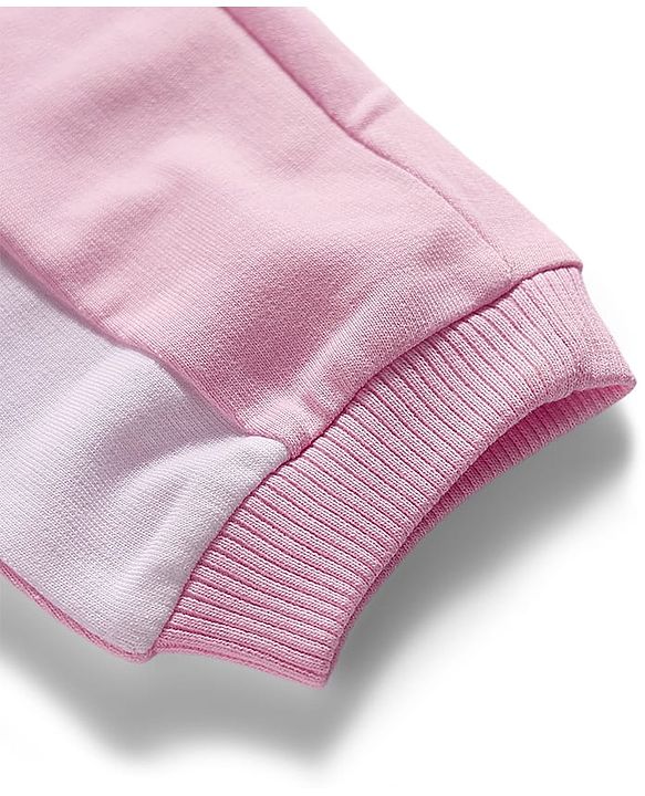 Babyhug Disney Terry Knit Full Length Lounge Pant With Minnie & Daisy Print - Pink