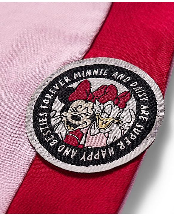 Babyhug Disney Terry Knit Full Length Lounge Pant With Minnie & Daisy Print - Pink