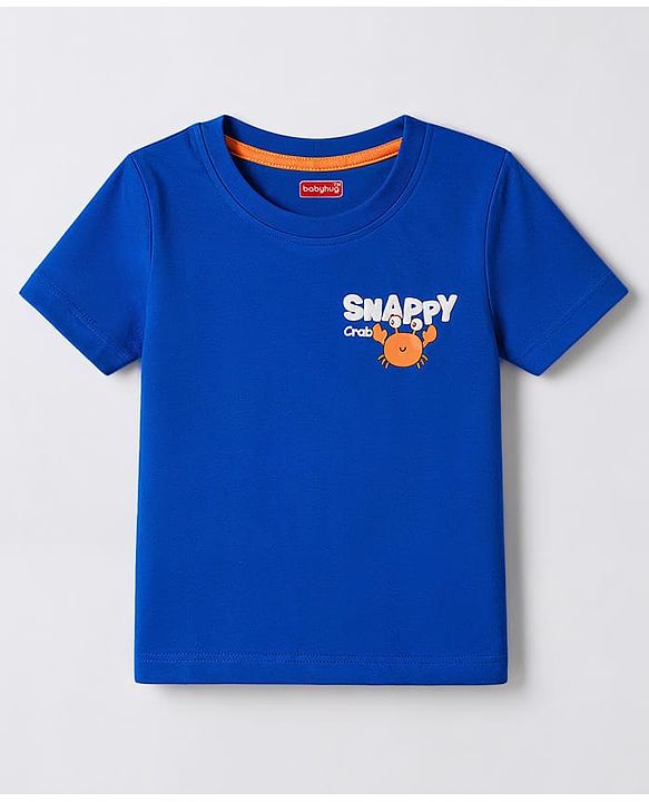 Babyhug Cotton Knit T-Shirts Half Sleeves with Graphics MULTICOLOR 3-6 Months Pack of 5
