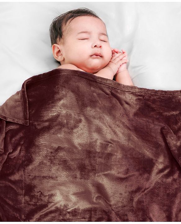 Babyhug Coral All Seasons Blanket - Brown